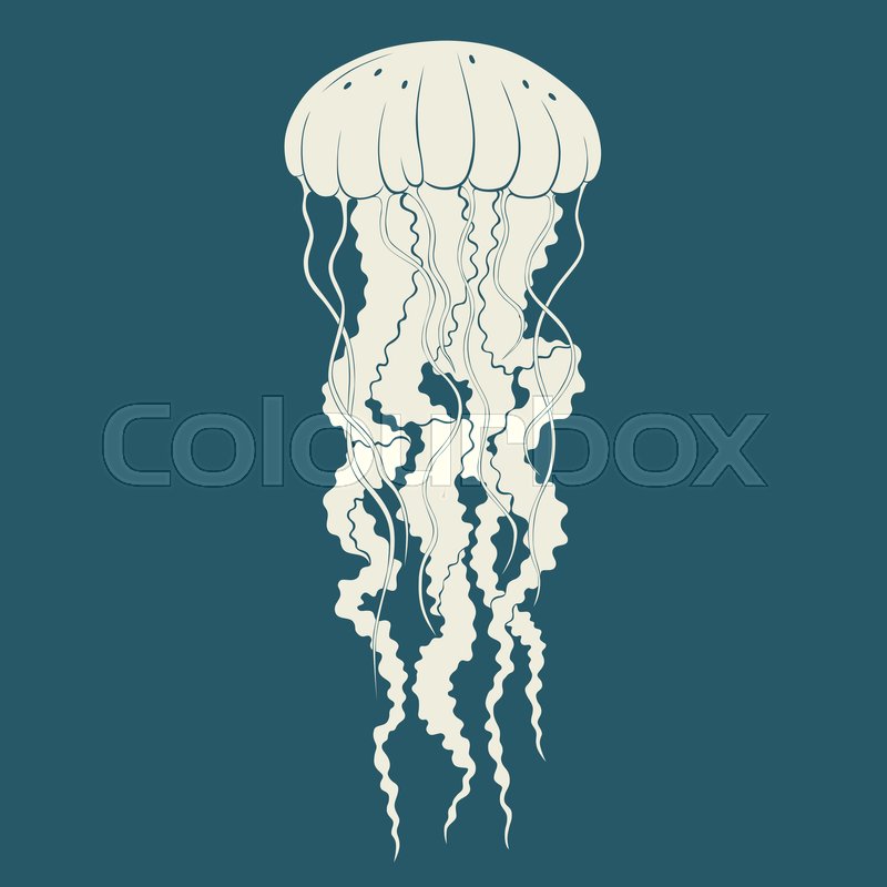 Detail Jellyfish Silhouette Vector Nomer 16