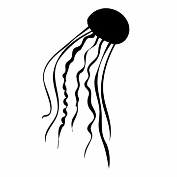 Detail Jellyfish Silhouette Vector Nomer 25