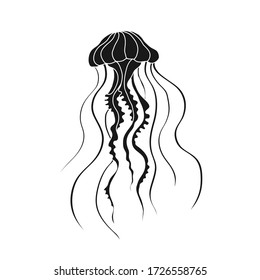 Detail Jellyfish Silhouette Vector Nomer 27