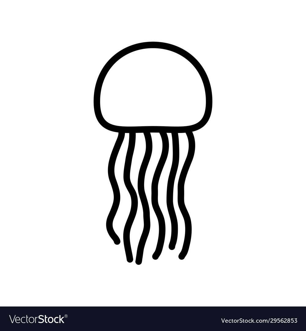 Download Jellyfish Silhouette Vector Nomer 34