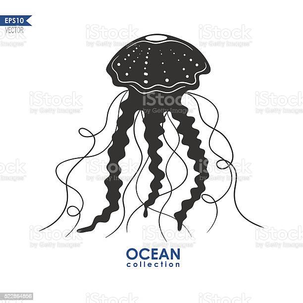 Detail Jellyfish Silhouette Vector Nomer 38