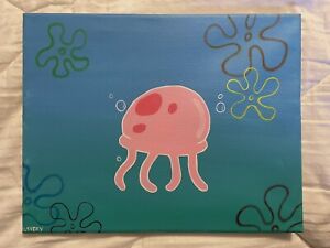 Jellyfish Spongebob Painting - KibrisPDR