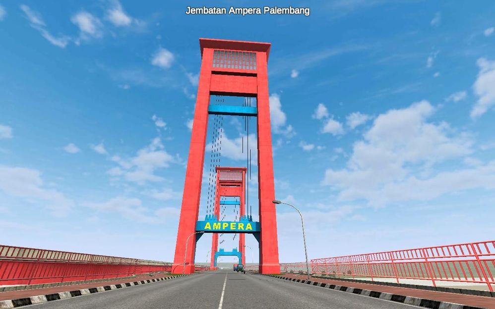Detail Jembatan Ampera Palembang Vector Nomer 40