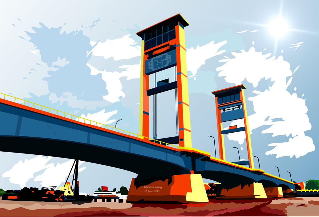 Detail Jembatan Ampera Vector Nomer 9