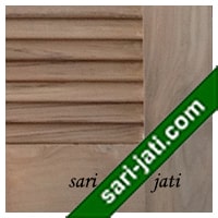 Detail Jendela Jalusi Kayu Nomer 14