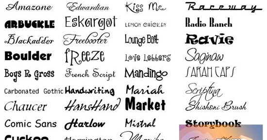 Detail Jenis Font Dekoratif Nomer 30