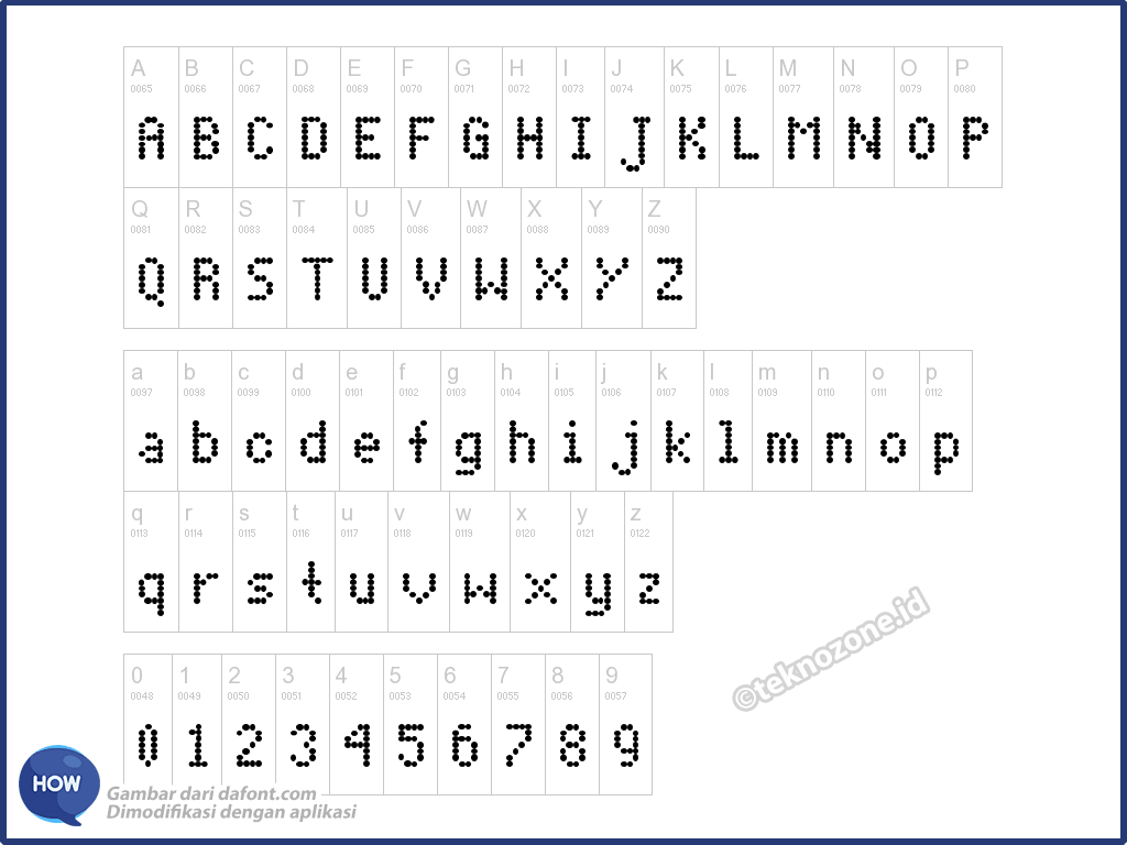 Detail Jenis Font Dot Matrix Nomer 14