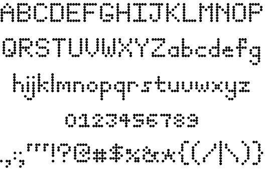 Detail Jenis Font Dot Matrix Nomer 23