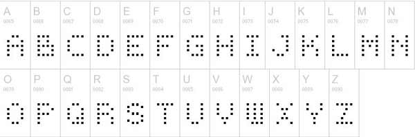 Detail Jenis Font Dot Matrix Nomer 32