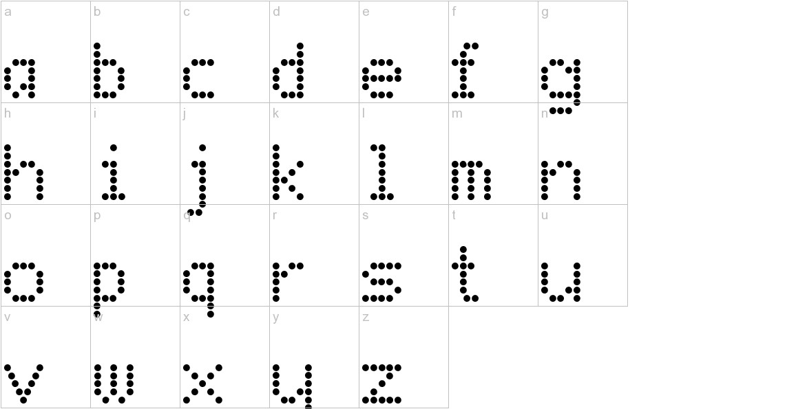 Detail Jenis Font Dot Matrix Nomer 5