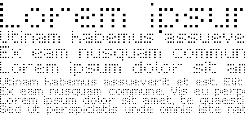Detail Jenis Font Dot Matrix Nomer 41