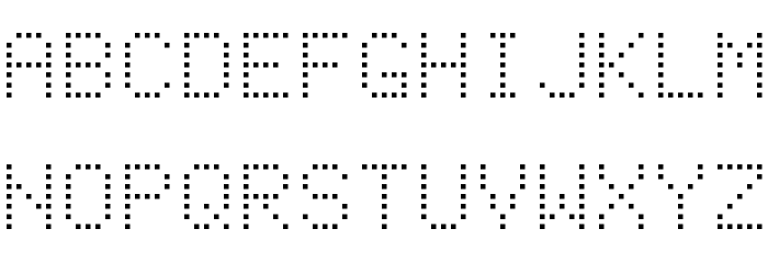 Detail Jenis Font Dot Matrix Nomer 7