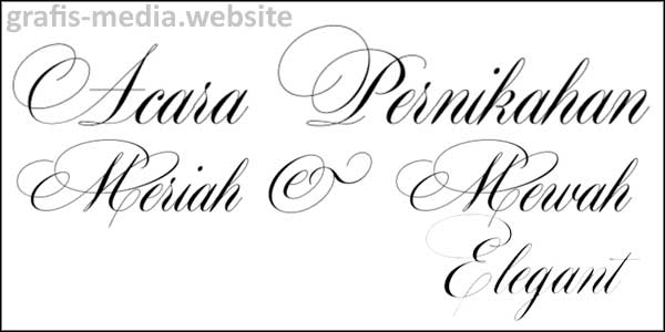 Detail Jenis Font Font Undangan Nomer 18