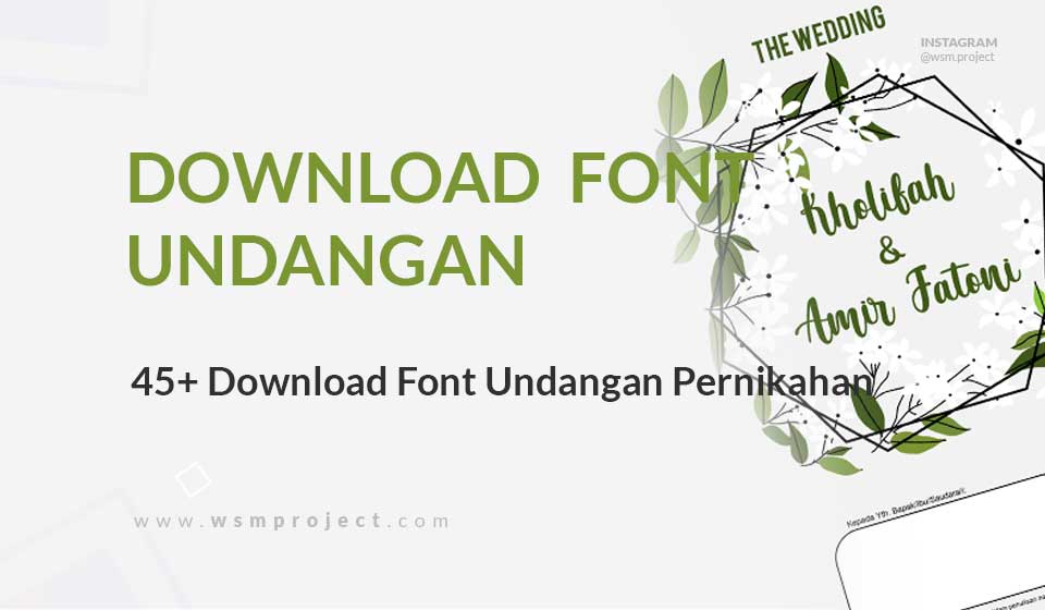 Detail Jenis Font Font Undangan Nomer 38