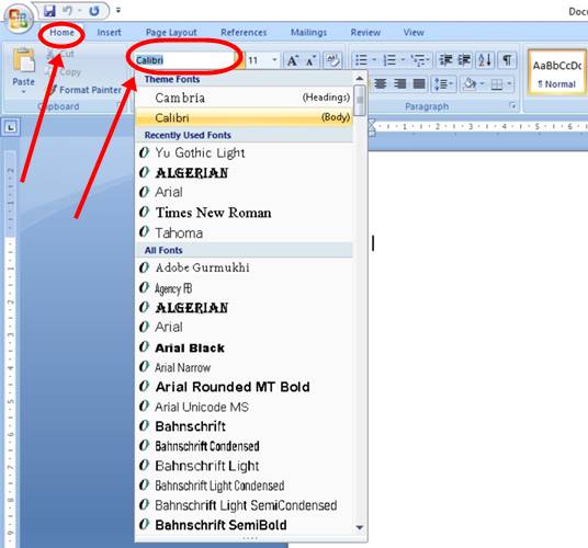 Jenis Huruf Di Microsoft Word - KibrisPDR