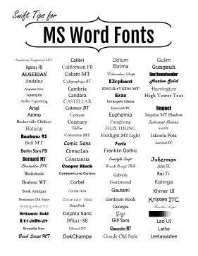 Detail Jenis Huruf Di Microsoft Word Nomer 12