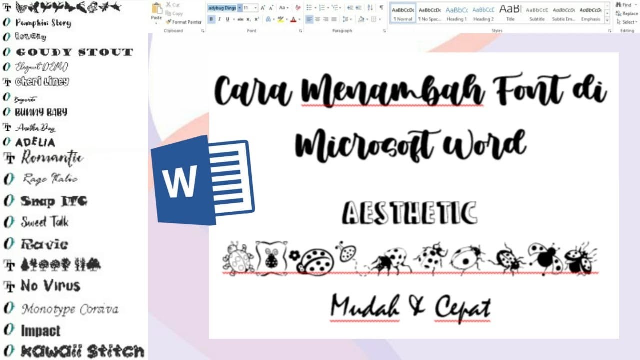 Detail Jenis Huruf Di Microsoft Word Nomer 32