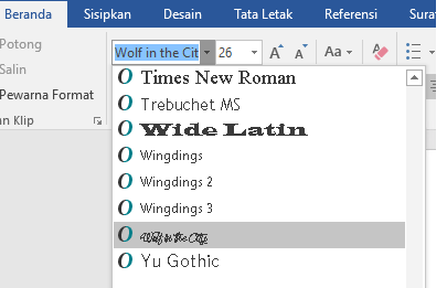 Detail Jenis Huruf Di Microsoft Word Nomer 8