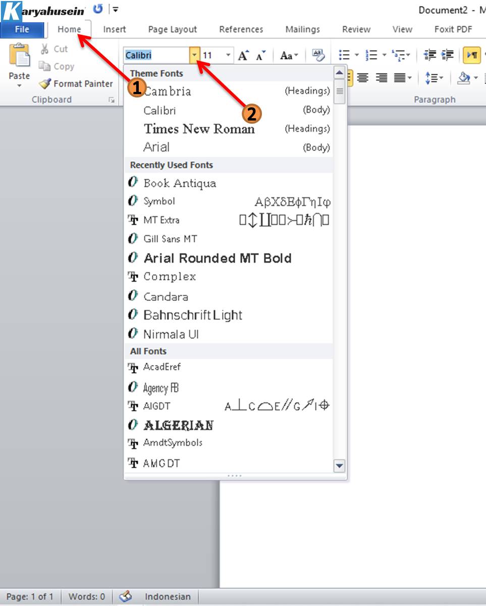 Detail Jenis Huruf Microsoft Word Yang Bagus Nomer 9