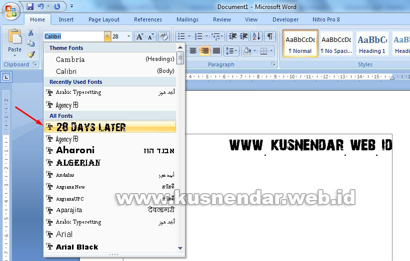 Detail Jenis Huruf Microsoft Word Yang Bagus Nomer 16