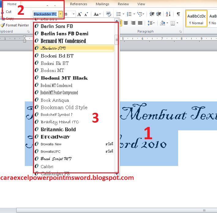 Detail Jenis Huruf Microsoft Word Yang Bagus Nomer 7