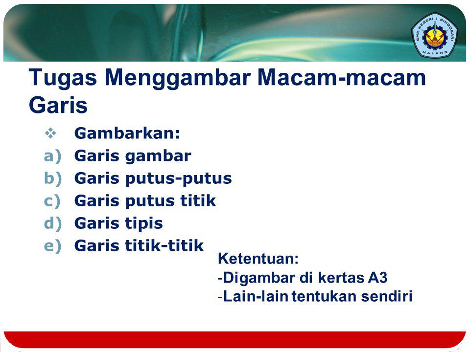 Detail Jenis Jenis Garis Gambar Teknik Nomer 34