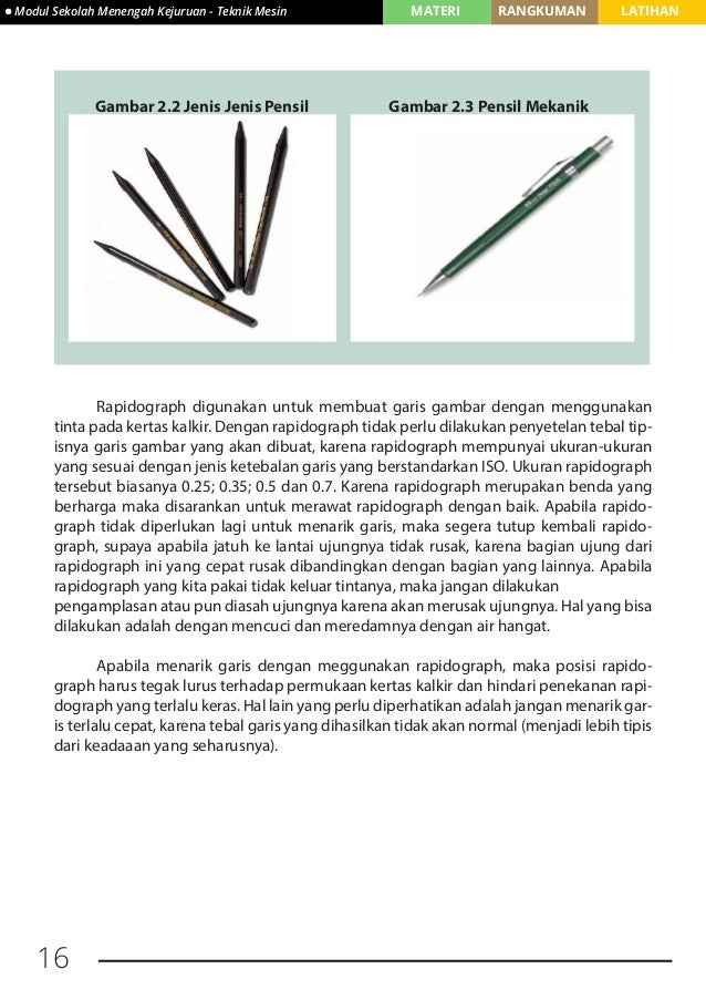 Detail Jenis Jenis Pensil Gambar Teknik Nomer 53