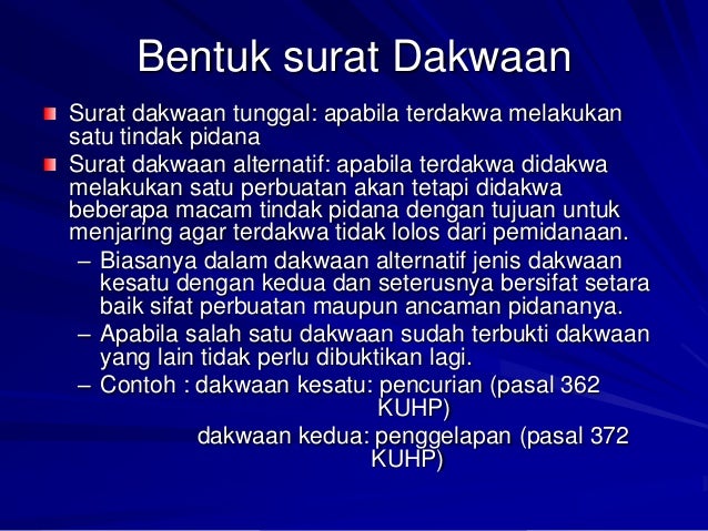 Detail Jenis Jenis Surat Dakwaan Nomer 37