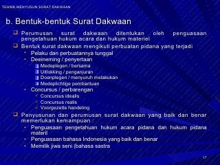 Detail Jenis Jenis Surat Dakwaan Nomer 46