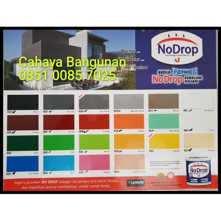 Detail Jenis Warna Cat No Drop Nomer 31