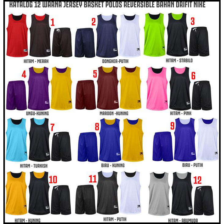 Detail Jersey Basket Polos Nomer 24