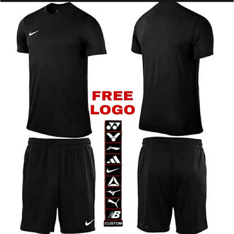 Detail Jersey Bola Polos Hitam Nomer 2