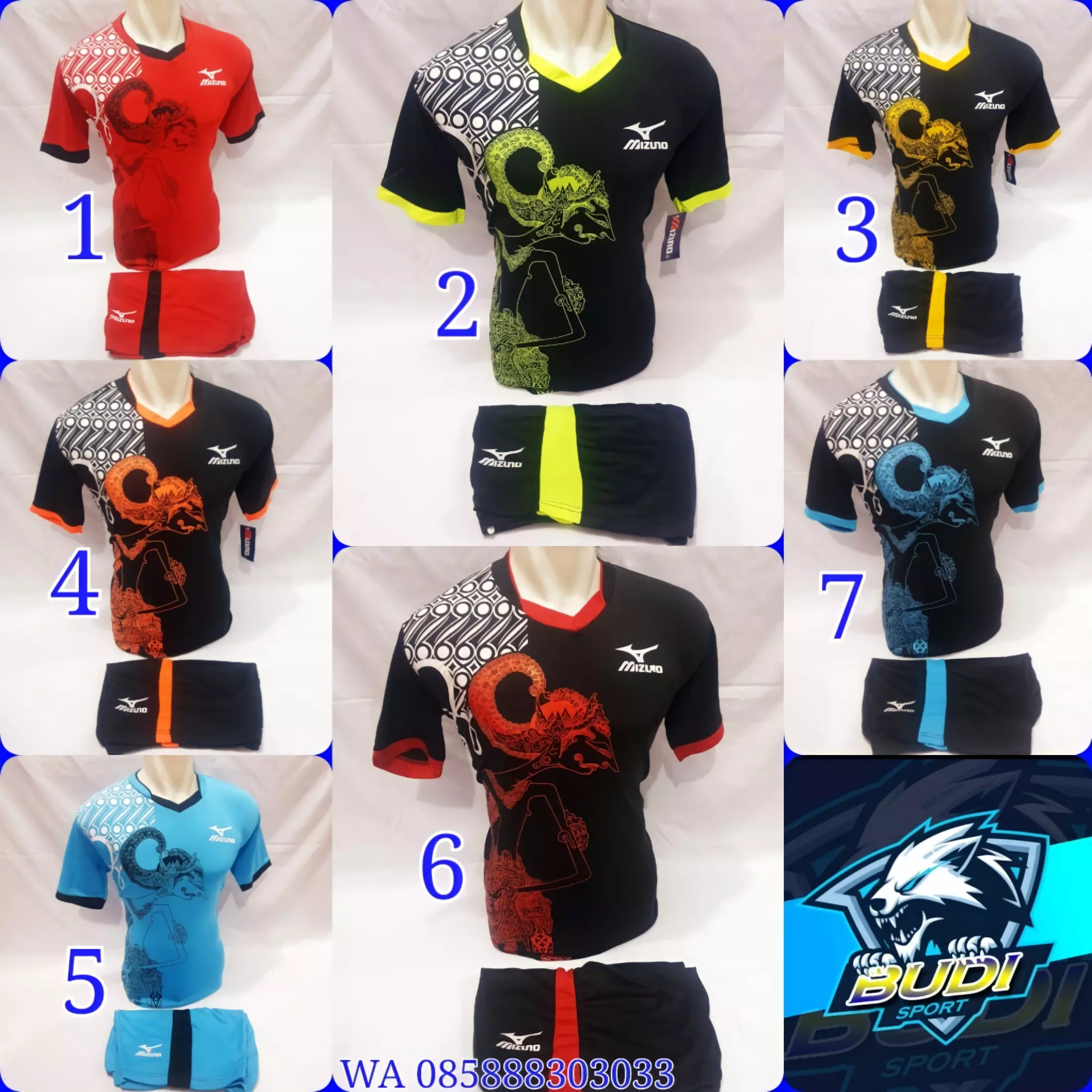 Detail Jersey Futsal Motif Wayang Nomer 26