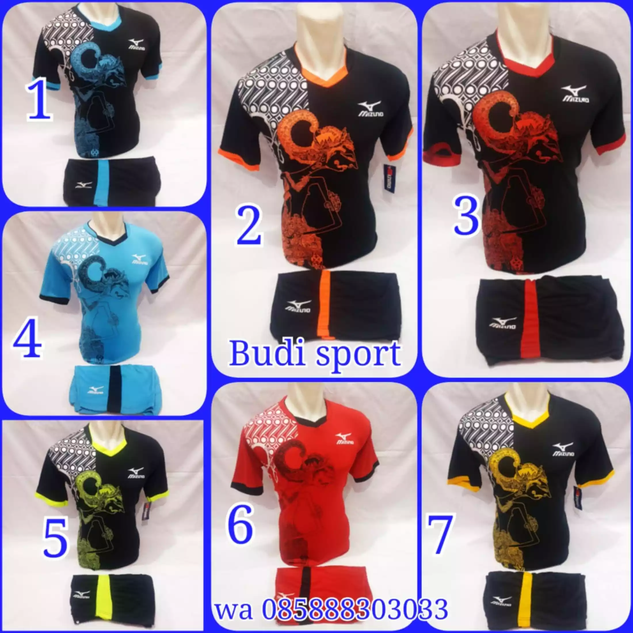 Detail Jersey Futsal Motif Wayang Nomer 31