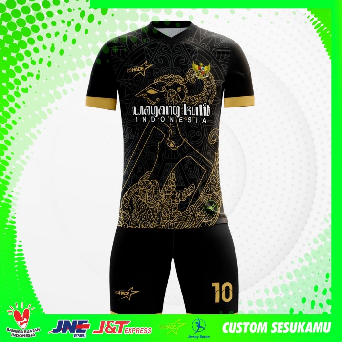 Detail Jersey Futsal Motif Wayang Nomer 38