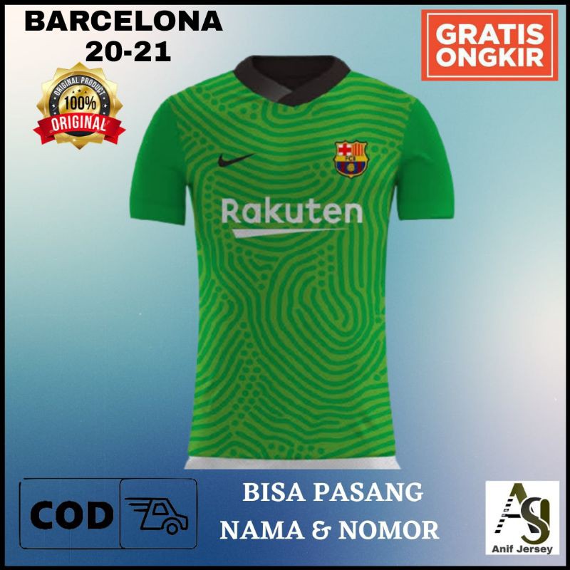 Detail Jersey Kiper Barcelona 2020 Nomer 25