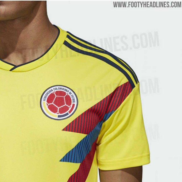 Detail Jersey Kolombia Piala Dunia 2018 Nomer 12