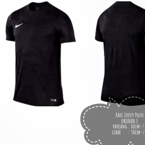 Detail Jersey Polos Hitam Nomer 4