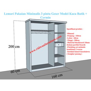 Detail Desain Lemari Pakaian Pintu Geser Nomer 20