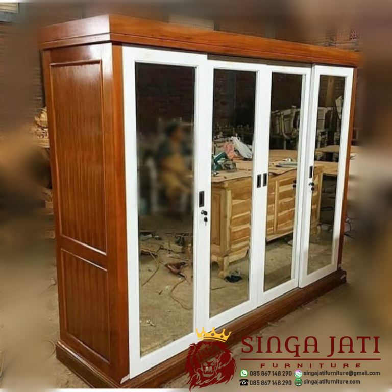 Detail Desain Lemari Pakaian Pintu Geser Nomer 50