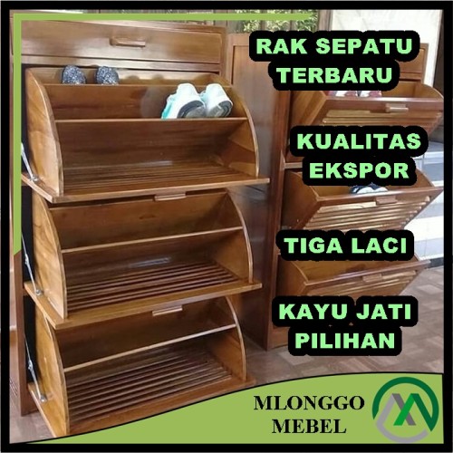 Detail Desain Lemari Sepatu Nomer 30