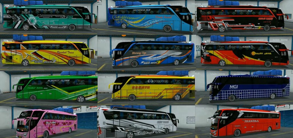 Detail Desain Livery Bus Simple Nomer 58