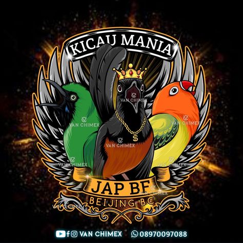 Detail Desain Logo Burung Kacer Nomer 8