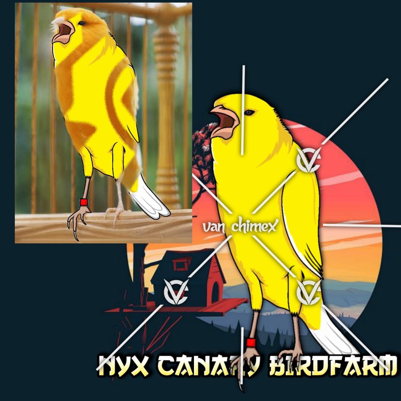 Detail Desain Logo Burung Kenari Nomer 2