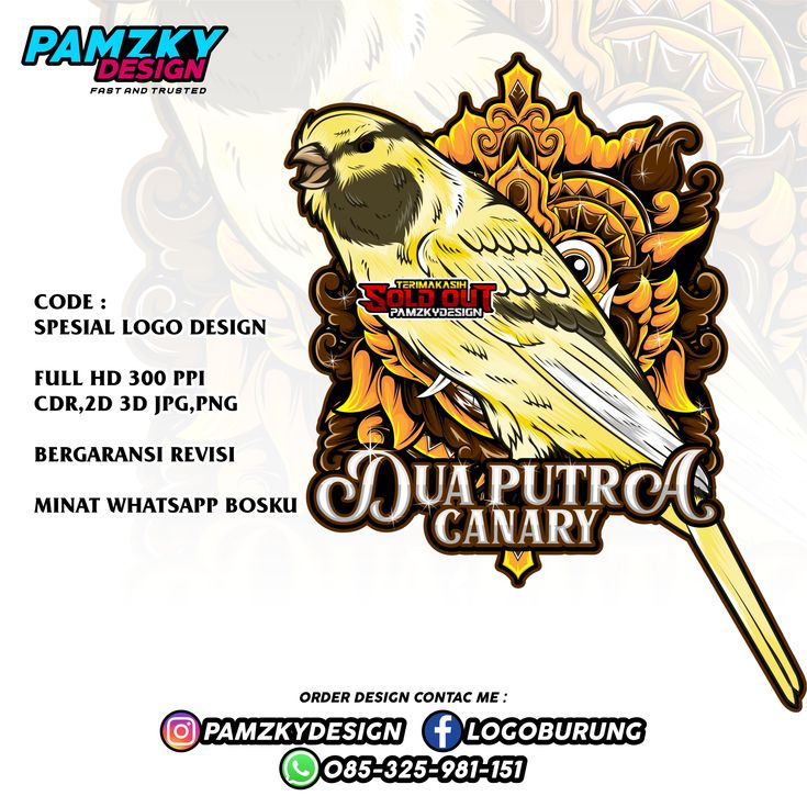 Detail Desain Logo Burung Kenari Nomer 26