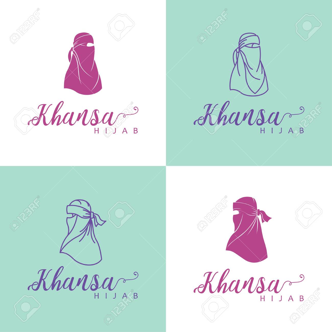 Detail Desain Logo Hijab Nomer 46