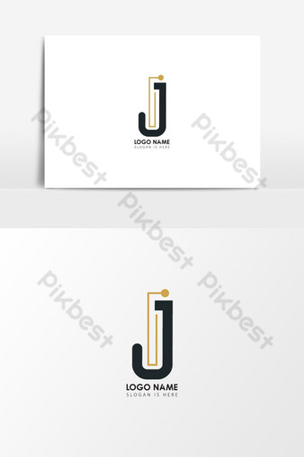 Detail Desain Logo Huruf J Nomer 17