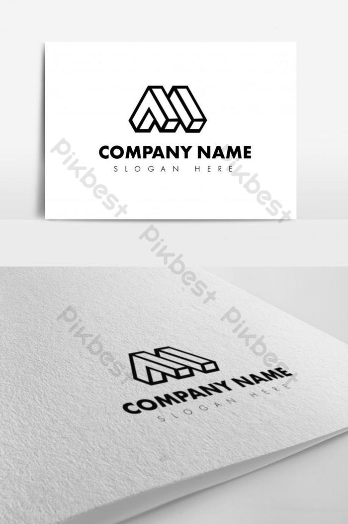 Detail Desain Logo Huruf M Nomer 37