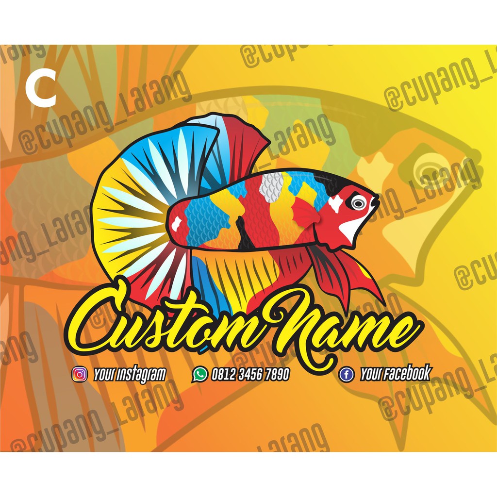 Detail Desain Logo Ikan Cupang Nomer 23