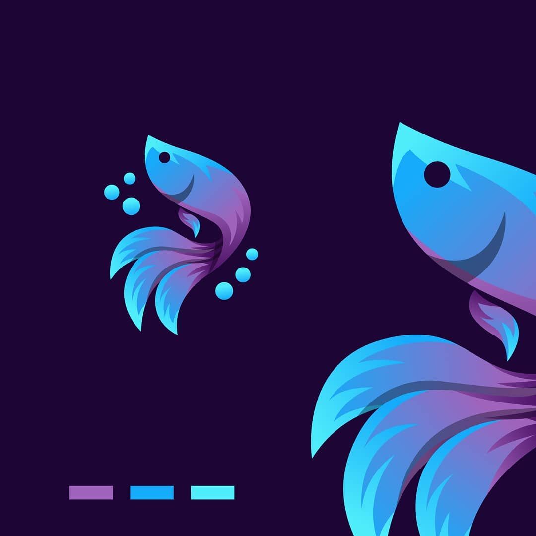 Detail Desain Logo Ikan Cupang Nomer 29